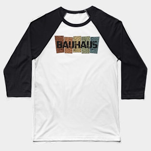 Bauhaus Retro Pattern Baseball T-Shirt